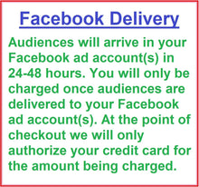 Load image into Gallery viewer, Facebook Custom Audience - Consumers &gt; Behavioral &gt; Interests &gt; Automotive Auto Parts and Accessories